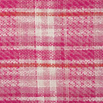 gewebter Boucle - Karo - rosa/pink/weiß