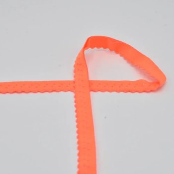 Wäschegummi mit Falz - 20 mm breit - neon orange