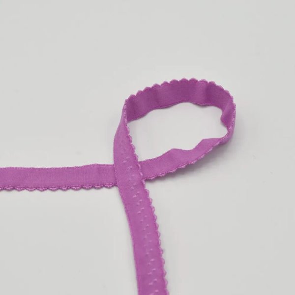 W&auml;schegummi mit Falz - 20 mm breit - violet