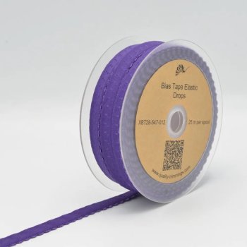 Wäschegummi mit Falz - 20 mm breit - purple