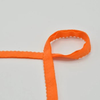 Wäschegummi mit Falz - 20 mm breit - orange