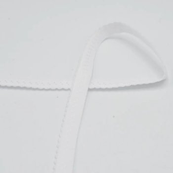 Wäschegummi mit Falz - 20 mm breit - white