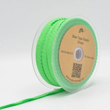 Wäschegummi mit Falz - 20 mm breit - neon grün