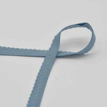Wäschegummi mit Falz - 20 mm breit - dusty bleu