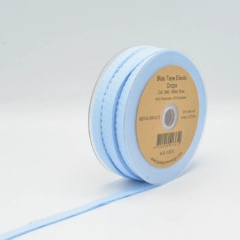 Wäschegummi mit Falz - 20 mm breit - baby blue