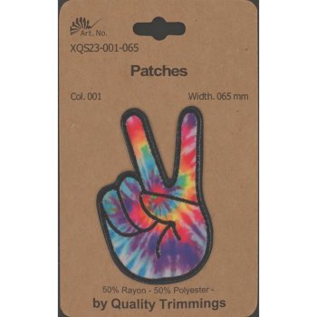 Aufnäher / Patch - Batik - Peace-Hand