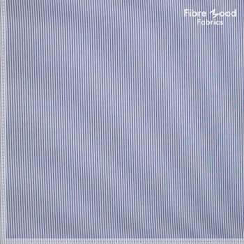 Fibre Mood - Seersucker - Streifen - white/blue