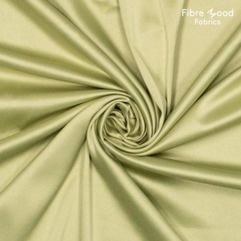 Fibre Mood - Polyester-Satin - uni - light goldgreen
