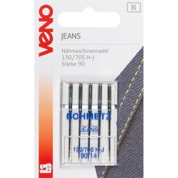 Nähmaschinennadeln - Schmetz - Jeans (5 x 90er Nadeln)