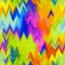 Viskose-Jersey - Zacken - orange/gelb/lime/pink/royalblau