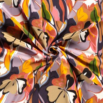 Viskose Twill Webware - Flowers -...