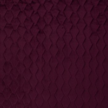 Samt-Steppstoff - Osaka - Quilted ZigZag - Pflaume