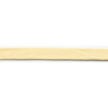 Flachkordel Baumwolle uni - 15 mm breit - soft yellow