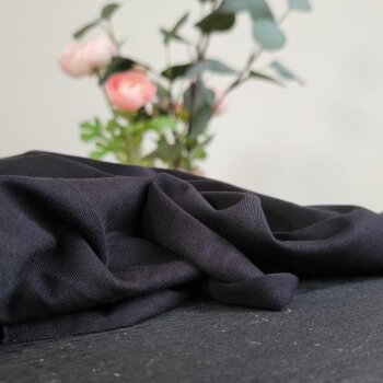 Basic-Shirt-Jersey ohne Elasthan - uni - Schwarz (1...