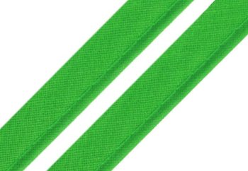Baumwoll-Paspelband - 10 mm breit - grasgrün