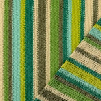 locker gestrickter Streifenstoff -...
