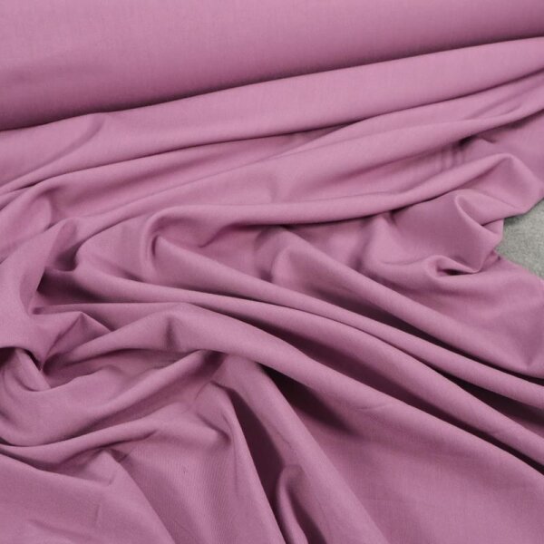 Rest = 2,40 m*  Leichte Viskose-Stretch-Webware - Uni - Mauve