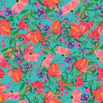 Canvas - Beach Collection - Flowers -...