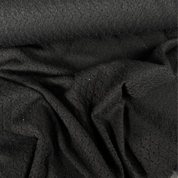 elastische Spitze - Spitzenstoff - schwarz