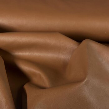 Kunstleder mit Suede Innenseite - cognac