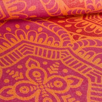 Rest 1,1 m* Hammam Jacquard - Ornamente - pink/orange/rot #1