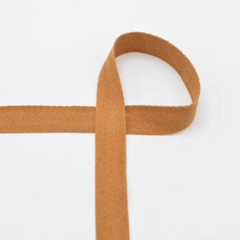 Ripsband / Twillband - 20 mm Breit - caramel