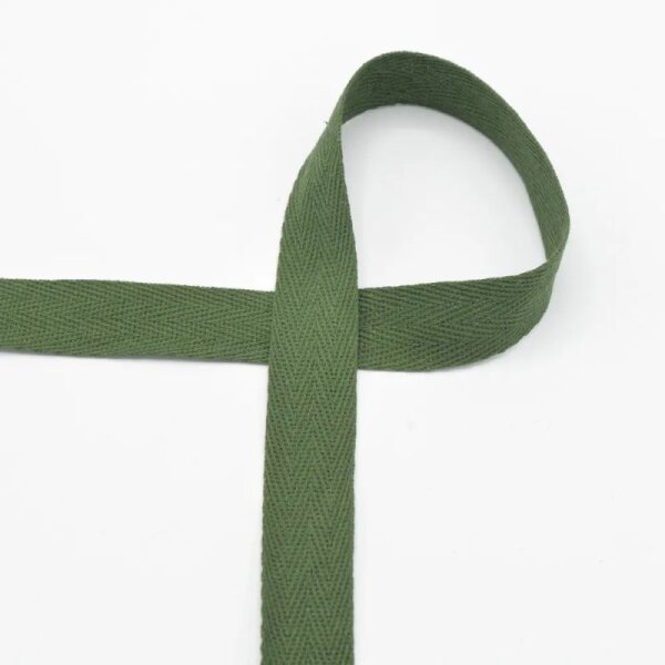 K&ouml;perband / Twillband - 20 mm Breit - army