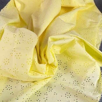 Baumwoll-Lochstickerei „Sunny Bloom“ –...