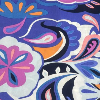 Viskose-Webware „Paisley Bloom“ –...