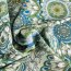 Viskose Webware - Ornamente - mint/blau/wei&szlig;  (1 St&uuml;ck = 2,5 Meter)