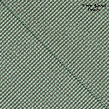 Rest = 2,20 m*  Fibre Mood - Crinkle Check - Green/Black/White
