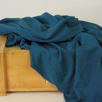 Rest = 2,00 m*  Viskosejersey Tricot de Luxe - petrol hell