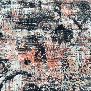 Rest = 1,70 m*  Baumwoll-Voile - Mixed Media Art -...