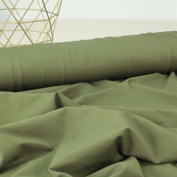 Rest = 1,00 m*  Viskosejersey Tricot de Luxe - Army