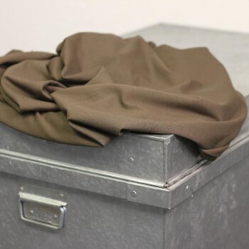 Rest = 0,90 m* Viskosejersey Tricot de Luxe - khaki