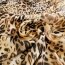 Rest = 0,70 m* Premium-Viskose-Satin - Leoprint - beige/braun/schwarz *Made in Italy*