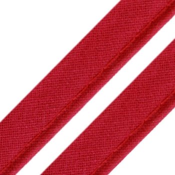 Baumwoll-Paspelband - 10 mm breit - bordeaux-rot