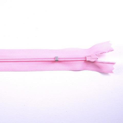 Nahtverdeckter Rei&szlig;verschluss - 2-25 cm variierbar - rosa
