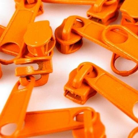 Zipper f&uuml;r Spiral-Rei&szlig;verschl&uuml;sse 3 mm  - orange (158)