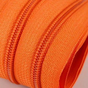 Reißverschluss Meterware - Spirale 5 mm - orange (158)