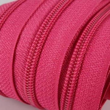 Rei&szlig;verschluss Meterware - Spirale 5 mm - pink