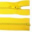 Rei&szlig;verschl&uuml;sse Kunststoff 5 mm -  L&auml;nge 55 cm- teilbar - gelb